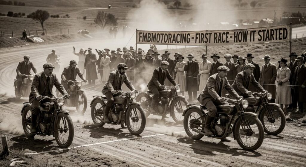 how motorbike racing started fmbmotoracing