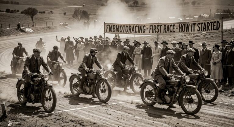 how motorbike racing started fmbmotoracing